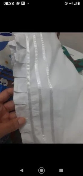 Conjunto ração com saia de fitas