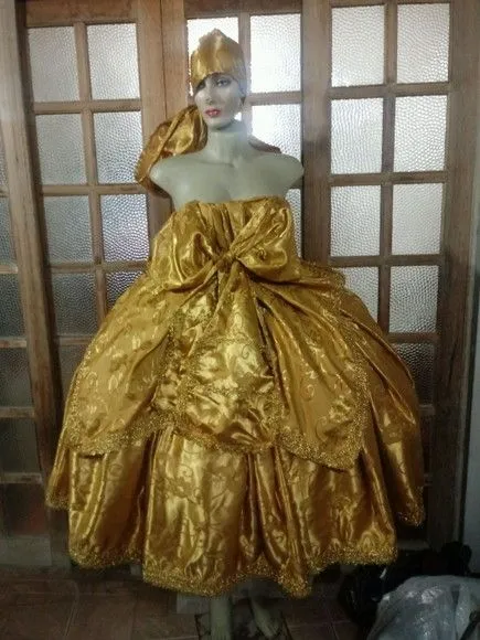 Roupa Oxum Dourada - artesanato de Ateliê Ofatemi