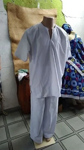 Conjunto Ração Masculino Perkal - artesanato de Ateliê Ofatemi