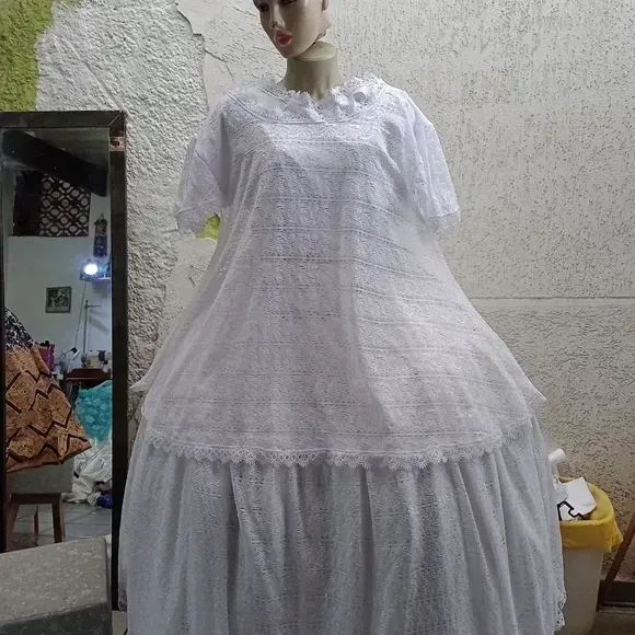 Baiana Branca Completa De Rebda - artesanato de Ateliê Ofatemi