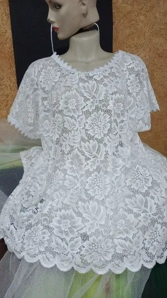 Bata de Renda e Saia de Renda - artesanato de Ateliê Ofatemi